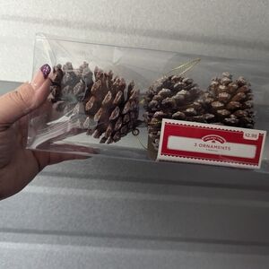 Brown Pinecone Ornaments